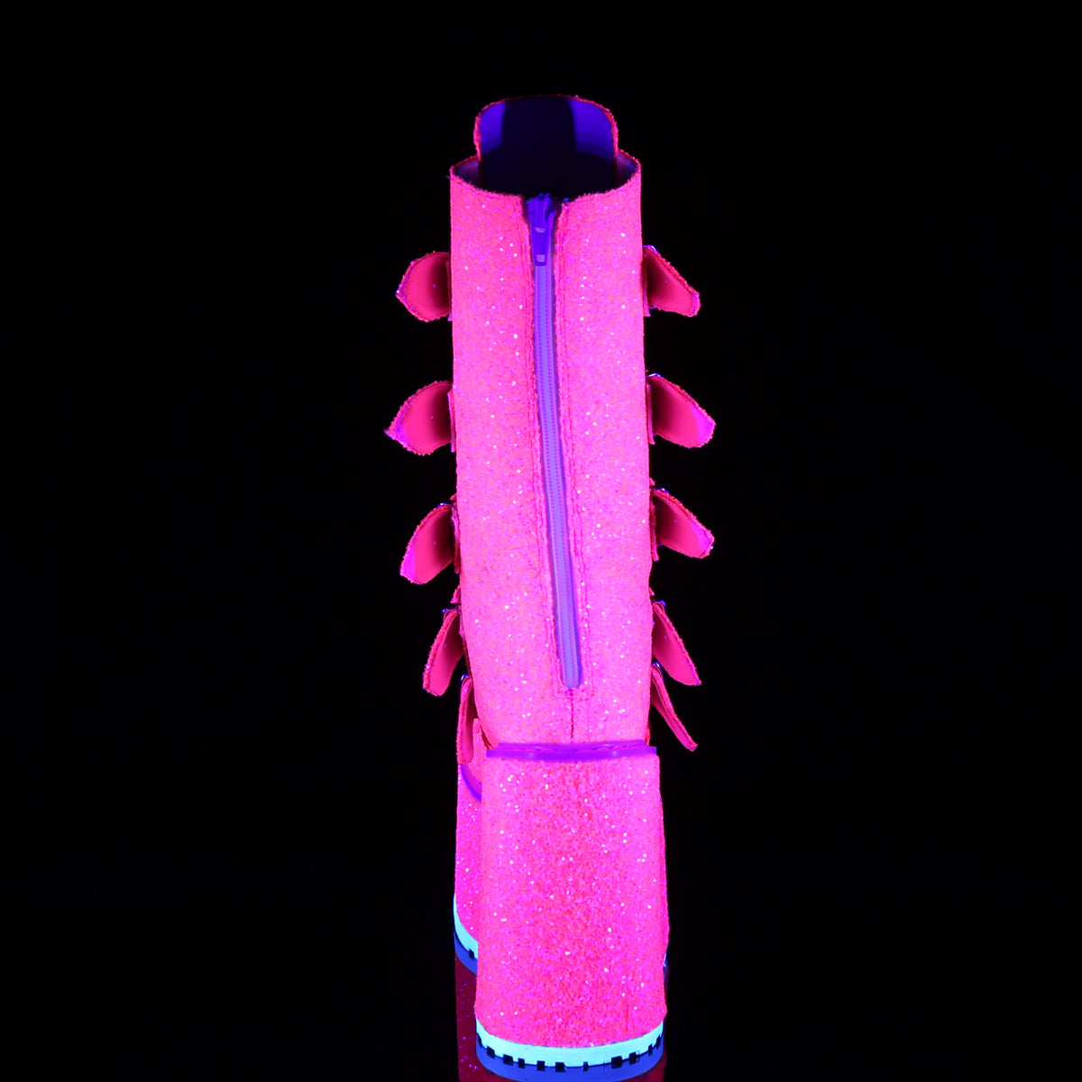 Demonia Cult New - "Swing-230G" Boots - Pink Glitter