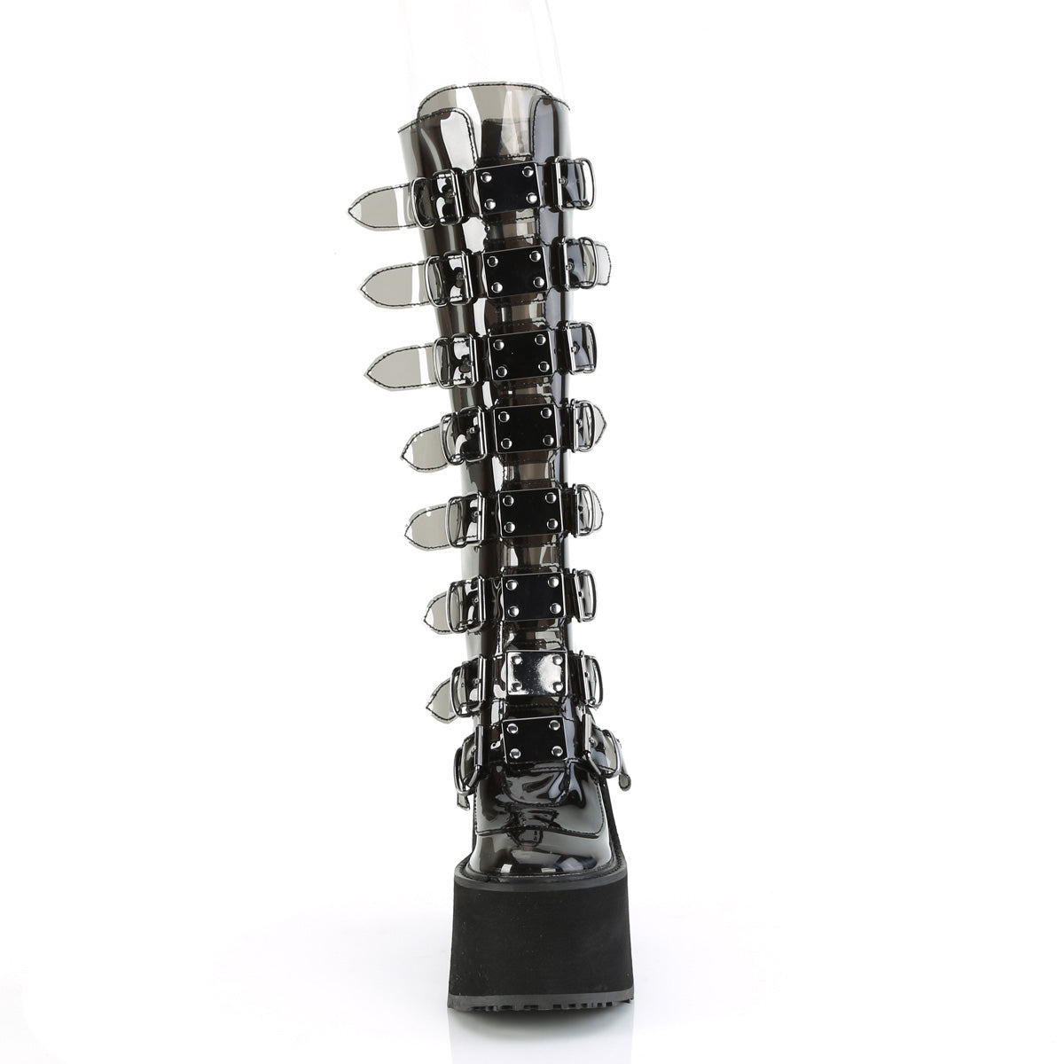 Demonia Cult Recommended - "Swing-815C" Boots - Smoke TPU