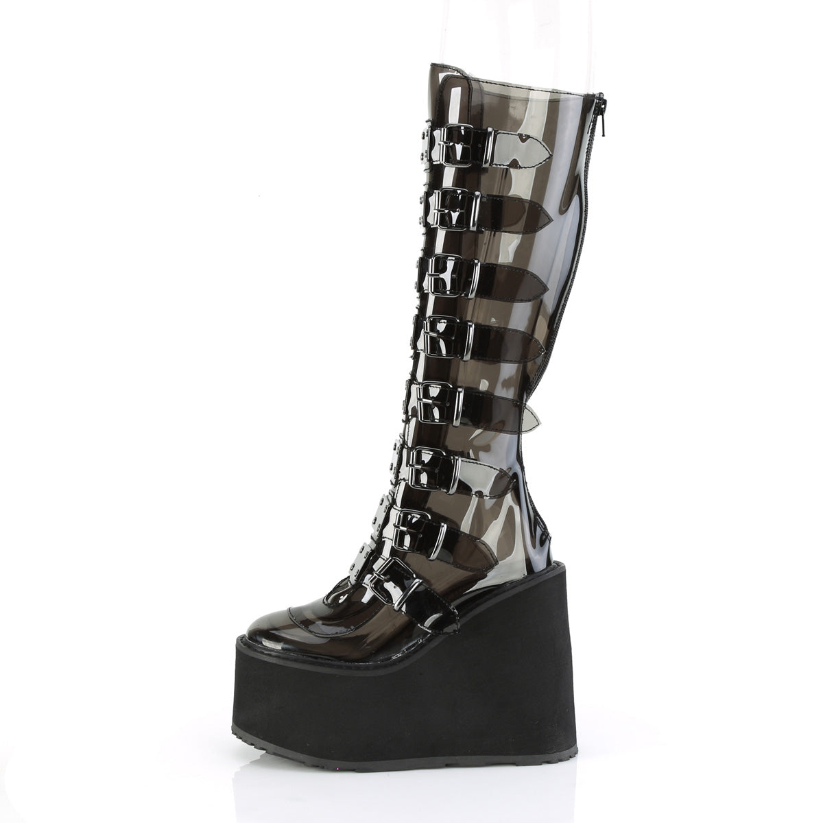 Demonia Cult Recommended - "Swing-815C" Boots - Smoke TPU