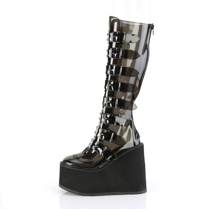 Demonia Cult Recommended - "Swing-815C" Boots - Smoke TPU