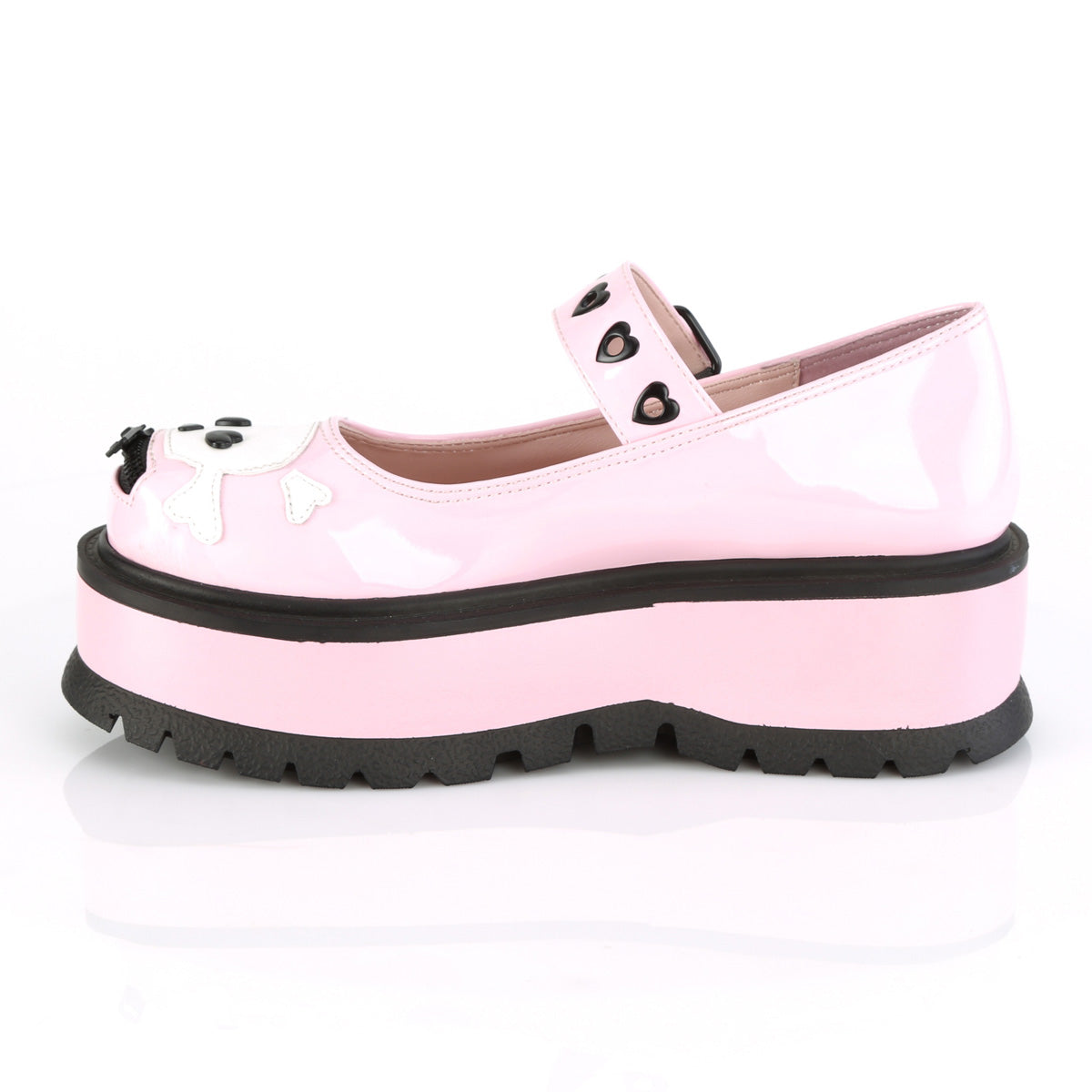 Demonia Cult Best Price - "Slacker-27" Platforms - Baby Pink Hologram