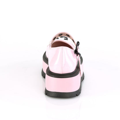 Demonia Cult Best Price - "Slacker-27" Platforms - Baby Pink Hologram