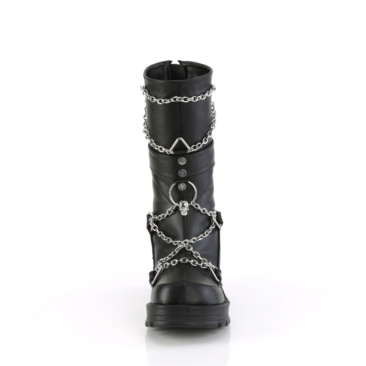 Demonia Cult Everyday - "Bratty-120" Boots - Black Vegan Leather