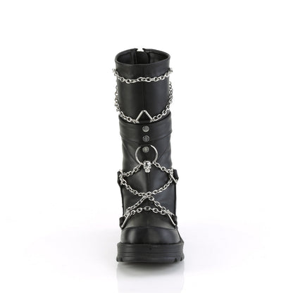 Demonia Cult Everyday - "Bratty-120" Boots - Black Vegan Leather