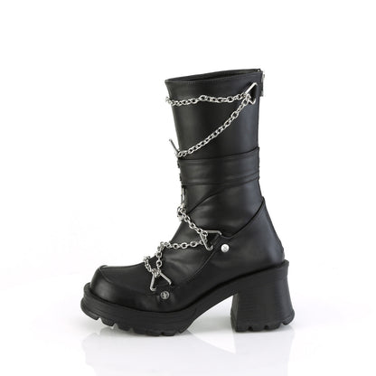 Demonia Cult Everyday - "Bratty-120" Boots - Black Vegan Leather
