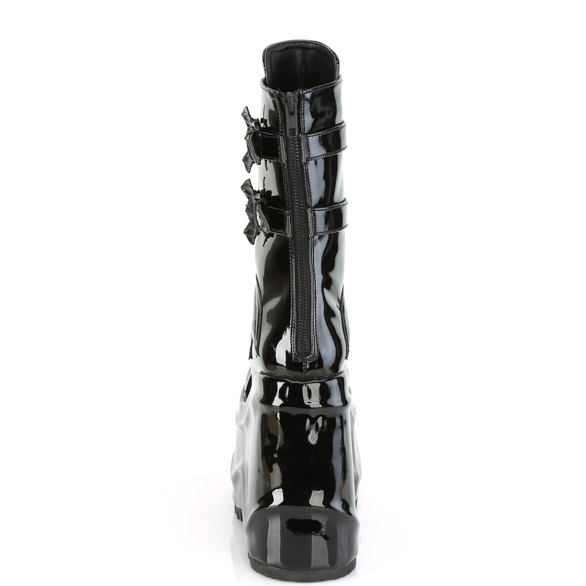 Demonia Cult Latest - "Wave-150" Boots - Black Patent