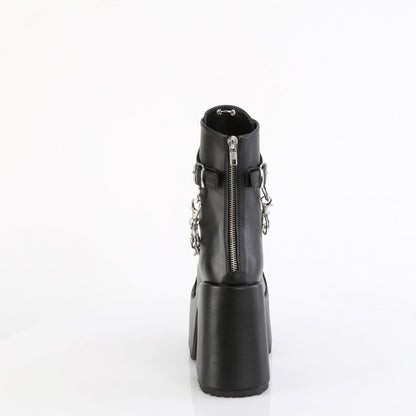 Demonia Cult Top Pick - "Camel-65" Boots - Black Vegan Leather