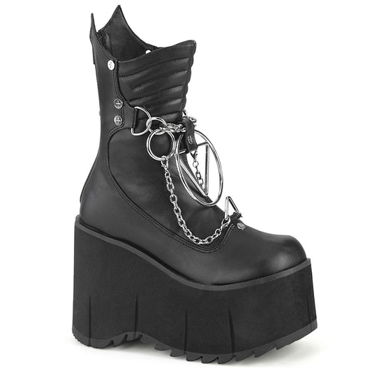 Demonia Cult Great Value - "Kera-130" Boots - Black Vegan Leather