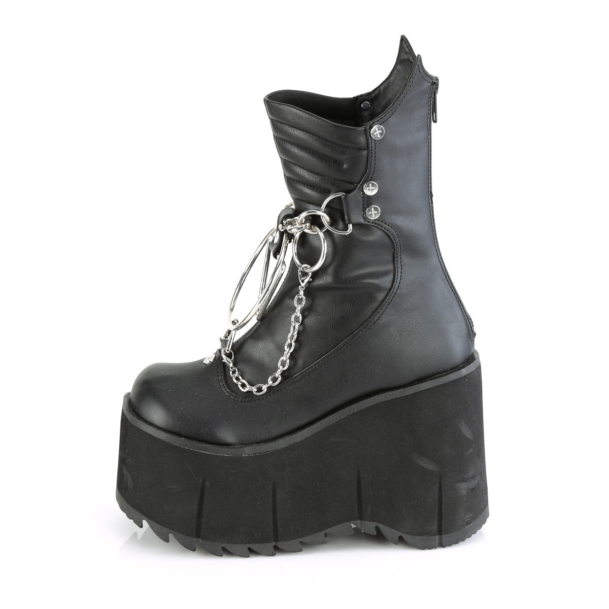 Demonia Cult Great Value - "Kera-130" Boots - Black Vegan Leather