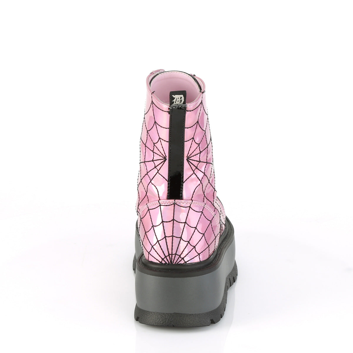 Demonia Cult Everyday - "Slacker-88" Boots - Pink Hologram-Black Patent