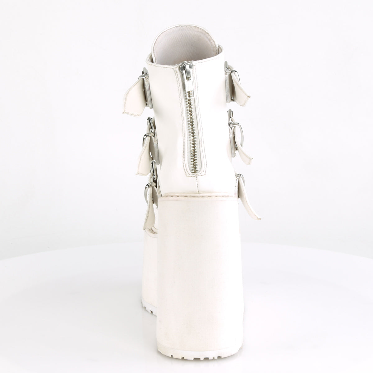 Demonia Cult Sale - "Swing-105" Boots - White Vegan Leather