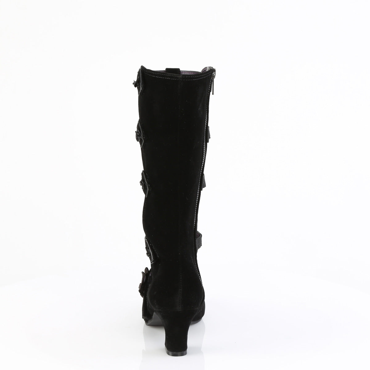 Demonia Cult Customer Favorite - "Whimsy-118" Boots - Black Vegan Suede