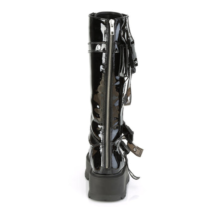Demonia Cult Exclusive - "Slacker-260" Boots - Black Patent