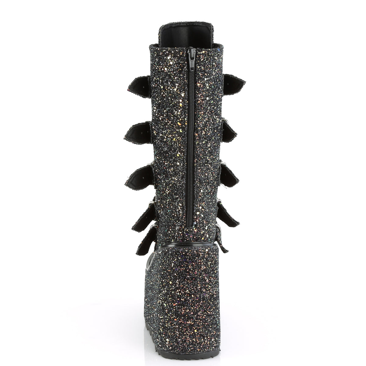 Demonia Cult Top Pick - "Swing-230G" Boots - Black Multi Glitter