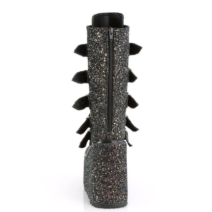 Demonia Cult Top Pick - "Swing-230G" Boots - Black Multi Glitter
