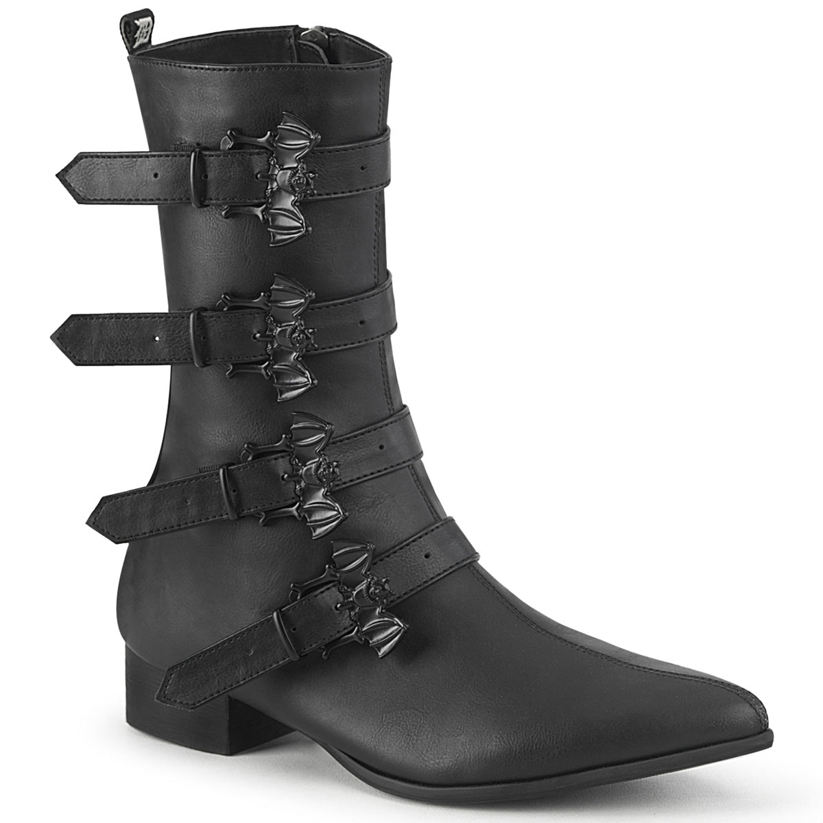 Demonia Cult Trusted - "Warlock-110-B" Boots - Black Vegan Leather