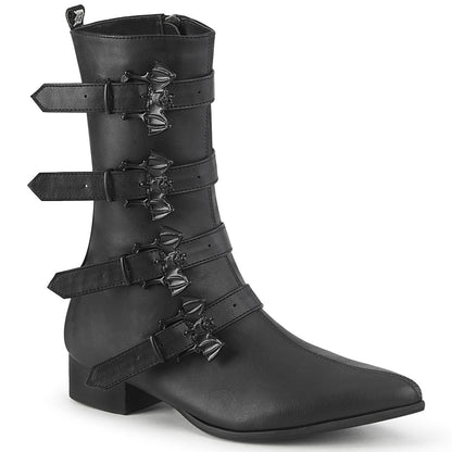 Demonia Cult Trusted - "Warlock-110-B" Boots - Black Vegan Leather