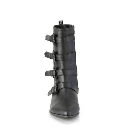 Demonia Cult Trusted - "Warlock-110-B" Boots - Black Vegan Leather