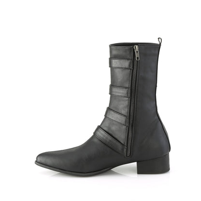 Demonia Cult Trusted - "Warlock-110-B" Boots - Black Vegan Leather