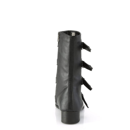 Demonia Cult Trusted - "Warlock-110-B" Boots - Black Vegan Leather