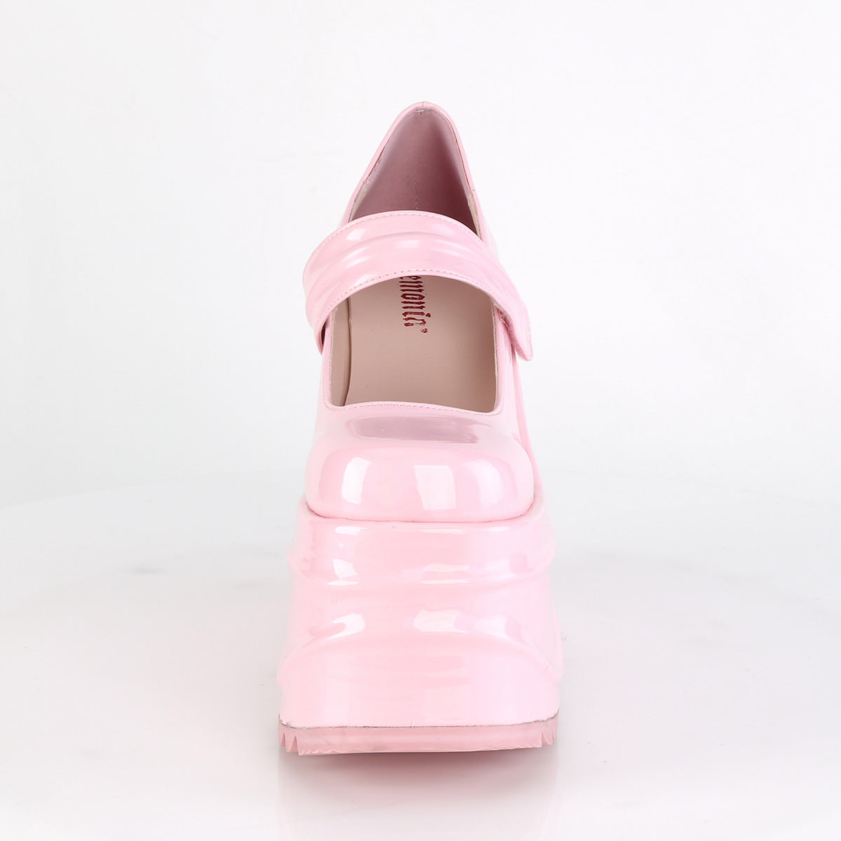 Demonia Cult Sale - "Wave-32" Platforms - Baby Pink Hologram