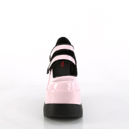 Demonia Cult Featured - "Void-37" Platforms - Baby Pink Patent