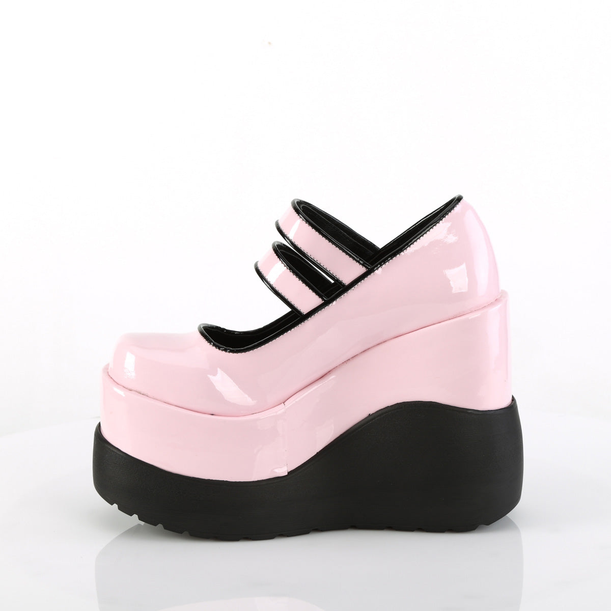 Demonia Cult Featured - "Void-37" Platforms - Baby Pink Patent