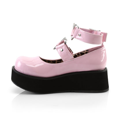 Demonia Cult Exclusive - "Sprite-02" Platforms - Baby Pink Patent