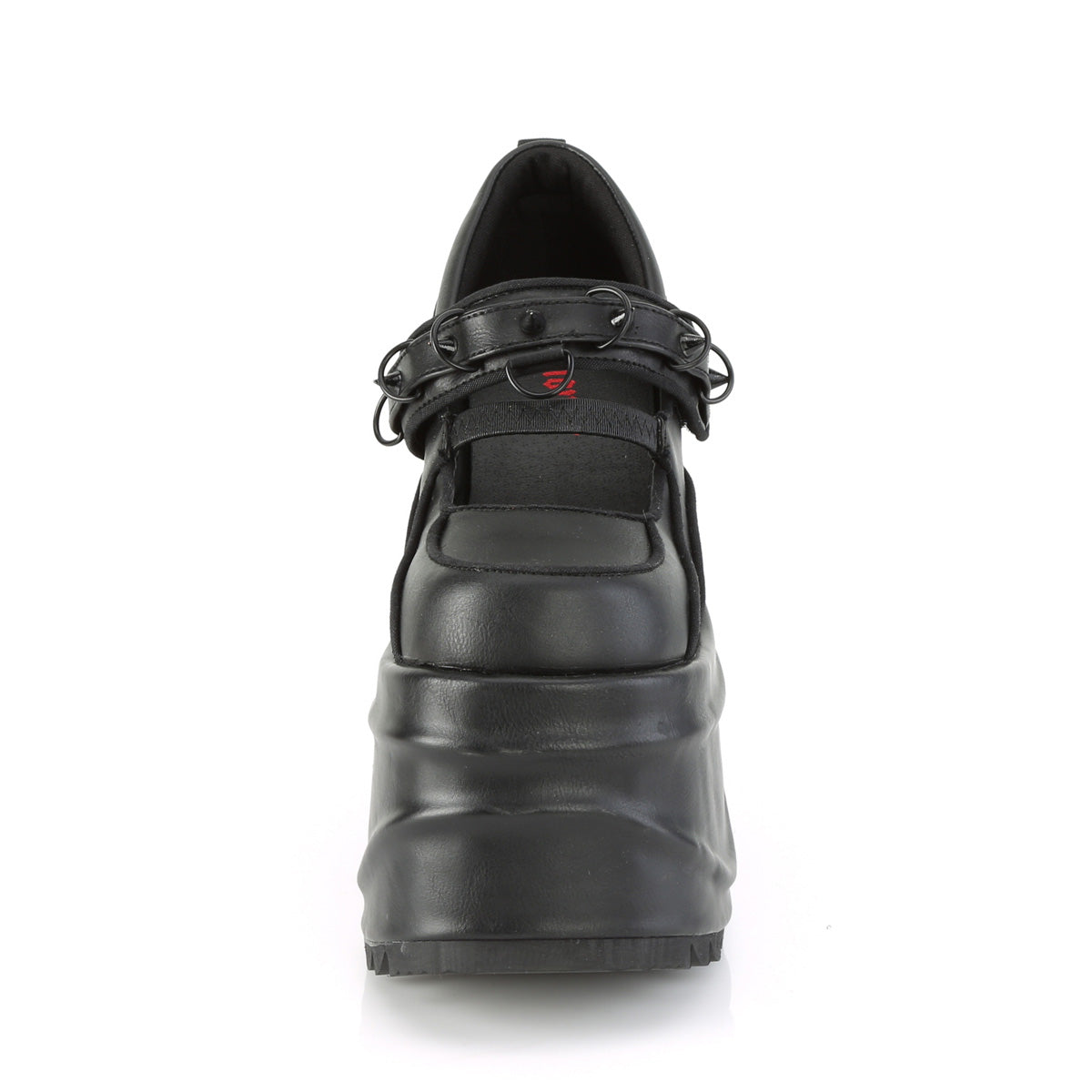 Demonia Cult Great Value - "Wave-48" Pumps - Black Vegan Leather