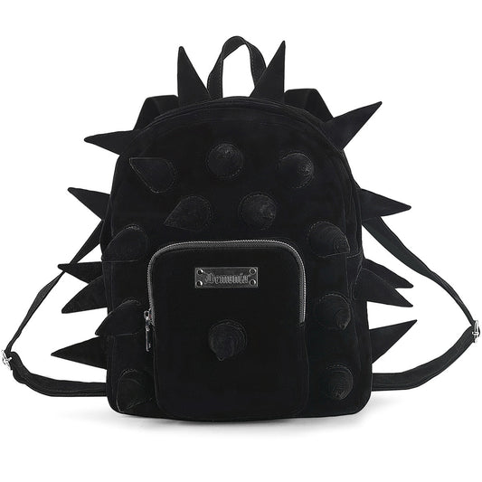 Demonia Cult Featured - Velvet Spiked Mini Backpack