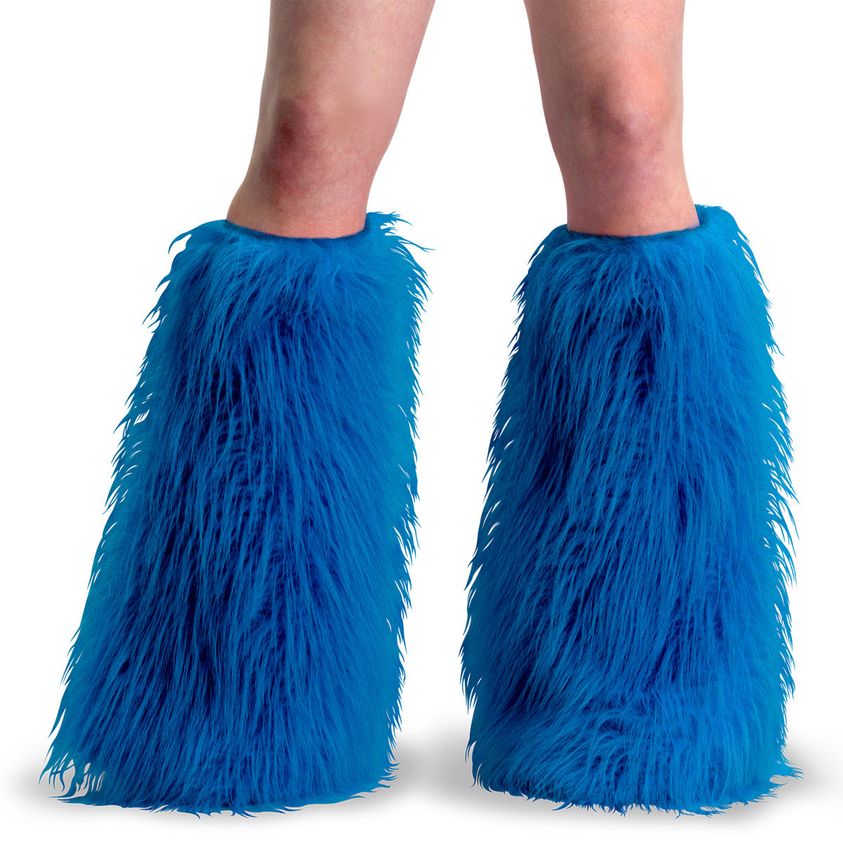 Demonia Cult Latest - "Yeti-08" Blue Faux Fur