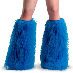 Demonia Cult Latest - "Yeti-08" Blue Faux Fur