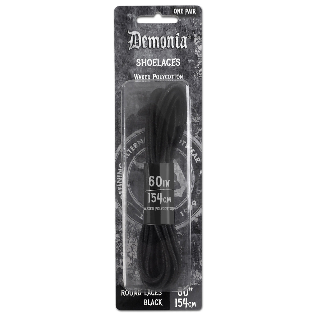 Demonia Cult Trusted - "Shoelaces (Ankle Boots)" Black