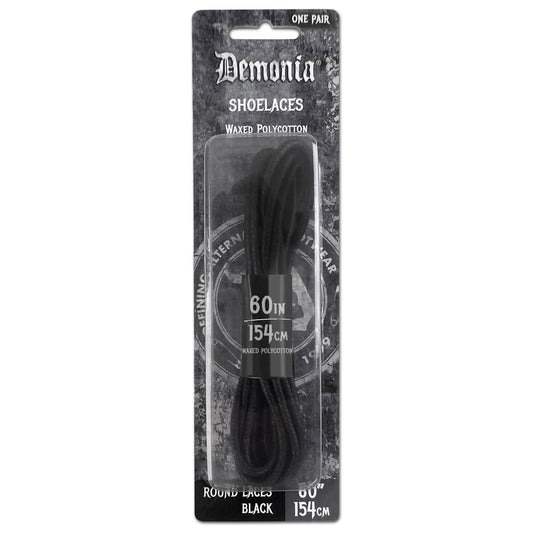 Demonia Cult Trusted - "Shoelaces (Ankle Boots)" Black