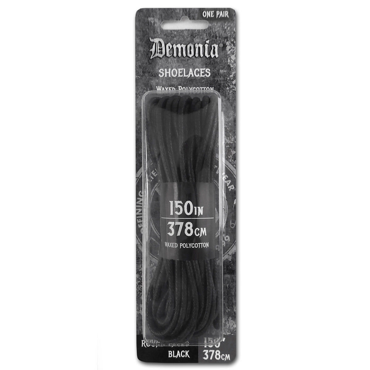 Demonia Cult Smart Buy - "Shoelaces (Thigh-high Boots)" Black