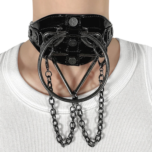 Demonia Cult Classic - Leather Choker