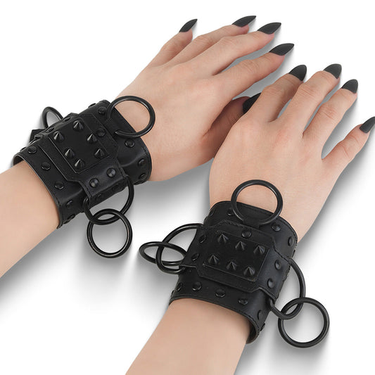 Demonia Cult Essential - O-Ring Wrist Cuff (Pair)
