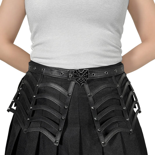 Demonia Cult Customer Favorite - Spiderweb Cutout Belt