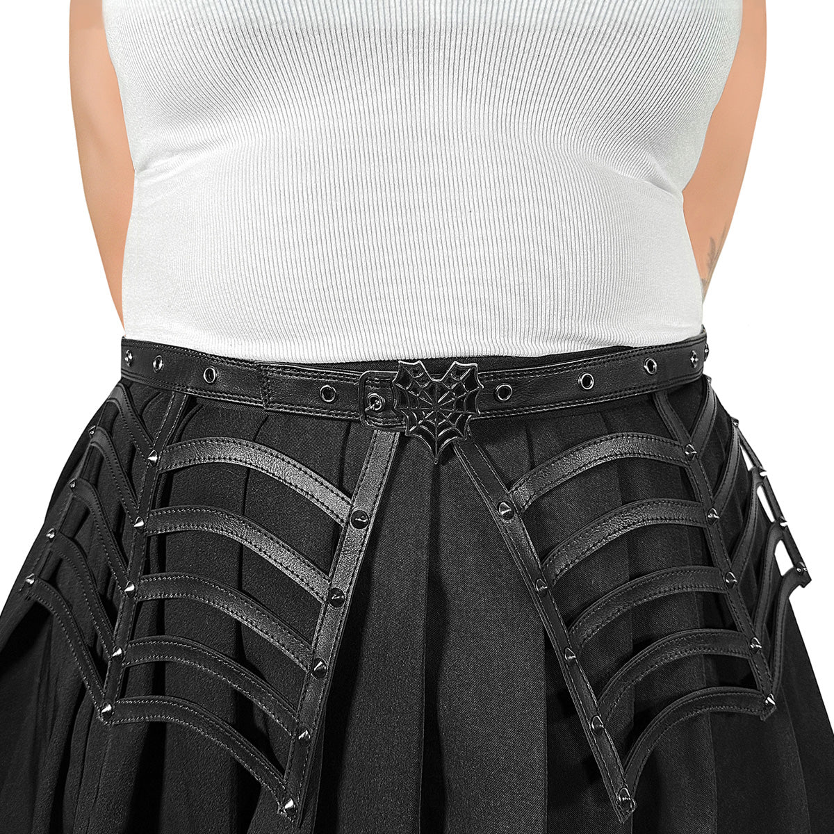 Demonia Cult Customer Favorite - Spiderweb Cutout Belt