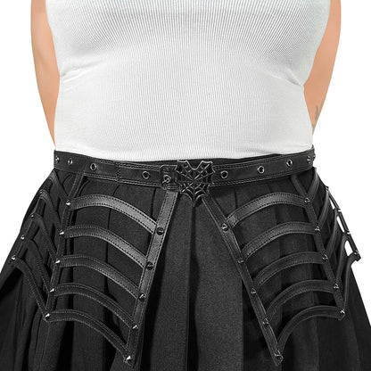 Demonia Cult Customer Favorite - Spiderweb Cutout Belt