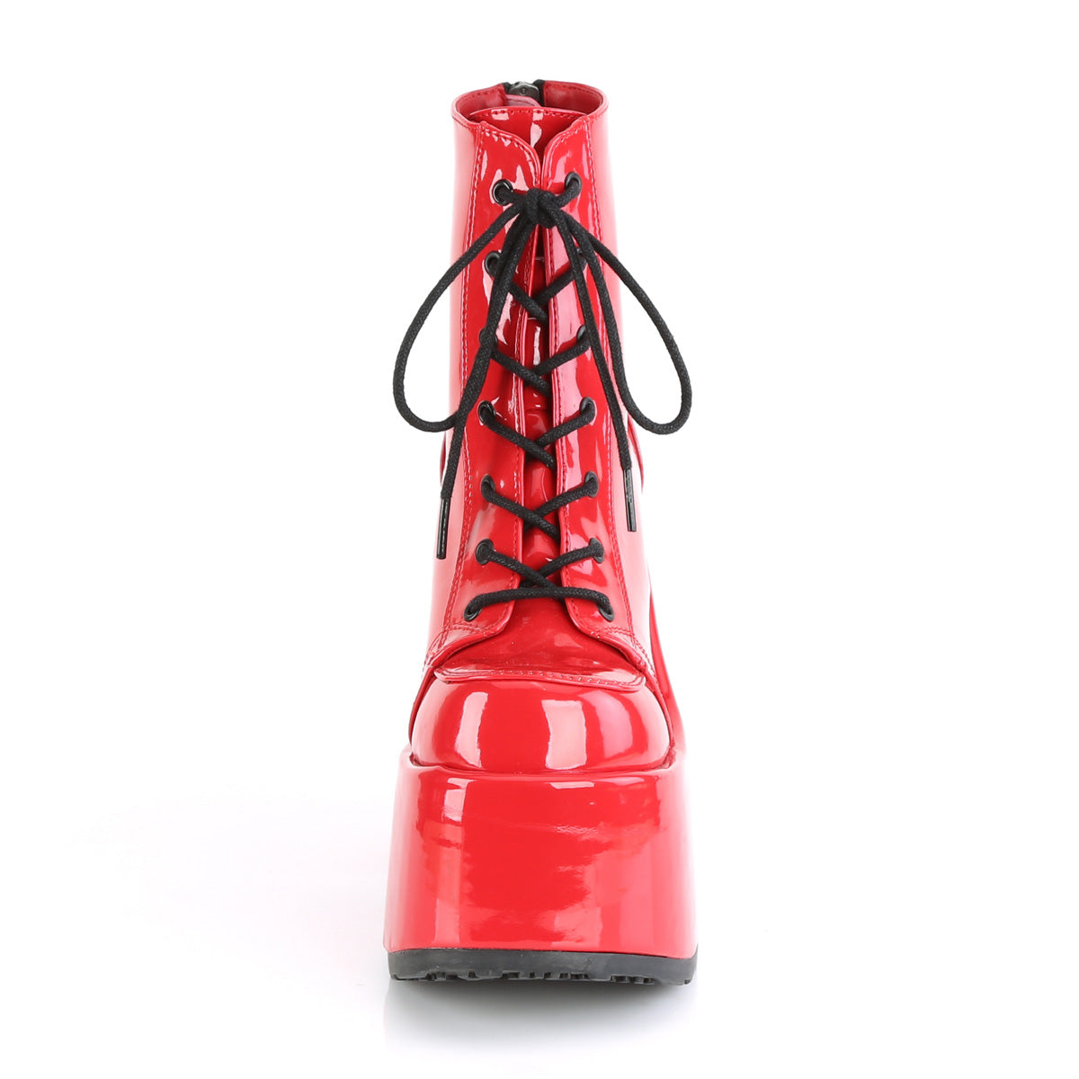 Demonia Cult Premium - "Camel-203" Boots - Red Patent