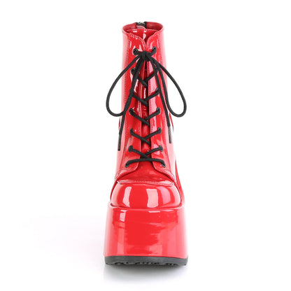 Demonia Cult Premium - "Camel-203" Boots - Red Patent