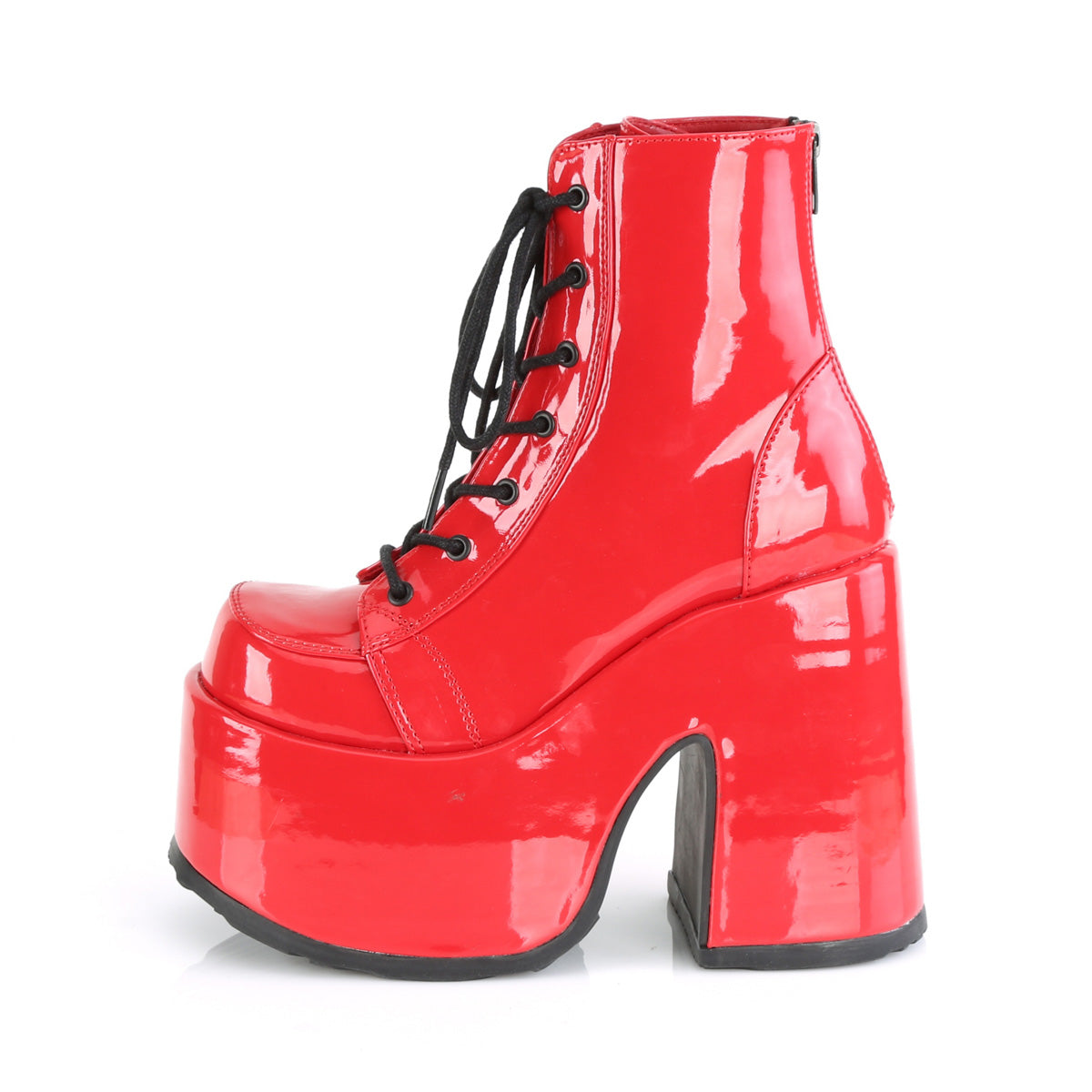 Demonia Cult Premium - "Camel-203" Boots - Red Patent