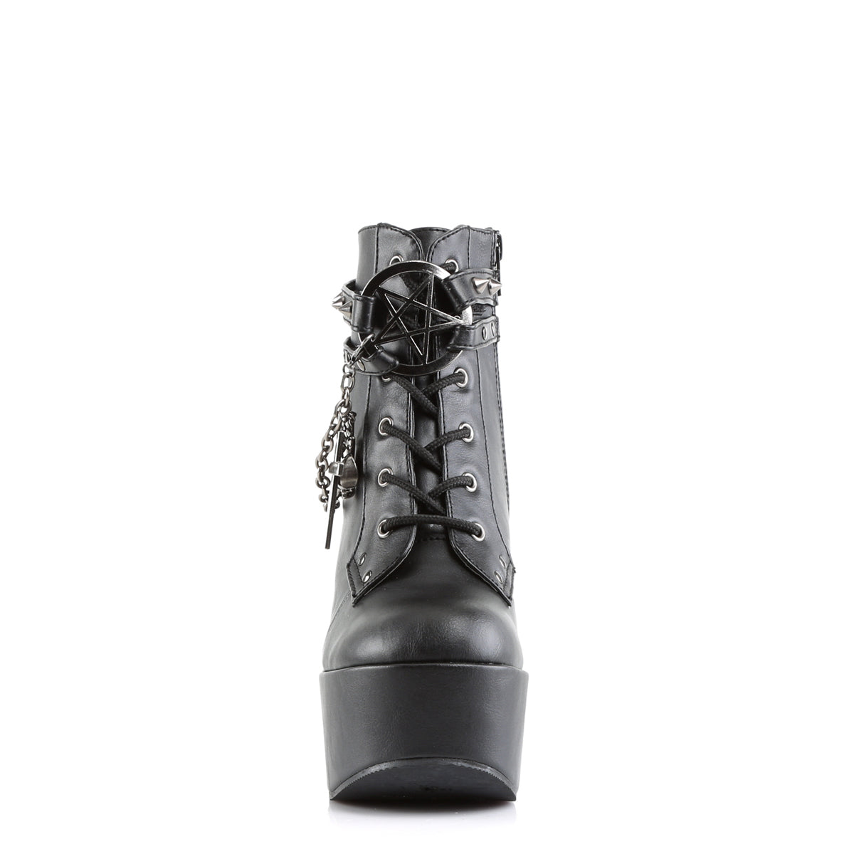Demonia Cult Exclusive - "Poison-101" Boots - Black Vegan Leather