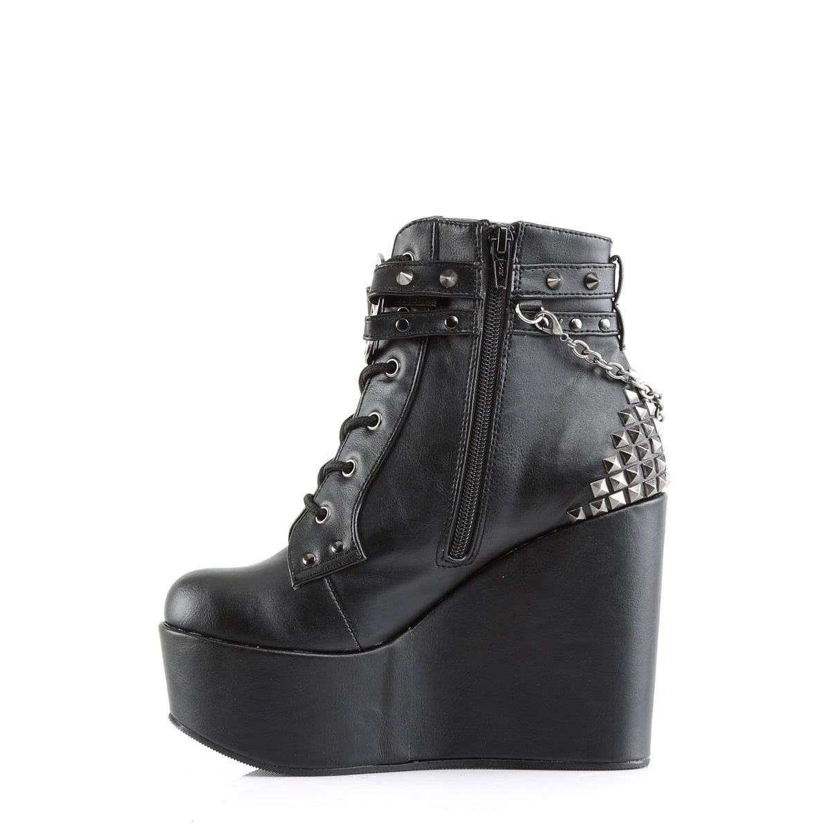 Demonia Cult Exclusive - "Poison-101" Boots - Black Vegan Leather