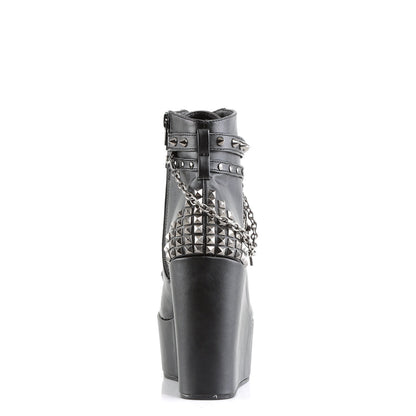 Demonia Cult Exclusive - "Poison-101" Boots - Black Vegan Leather