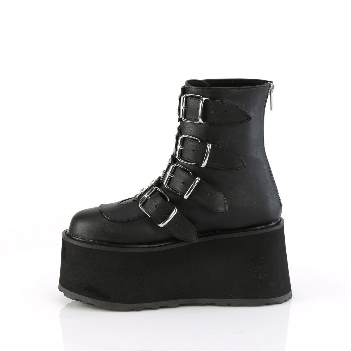 Demonia Cult Best Price - "Damned-105" Boots - Black Vegan Leather