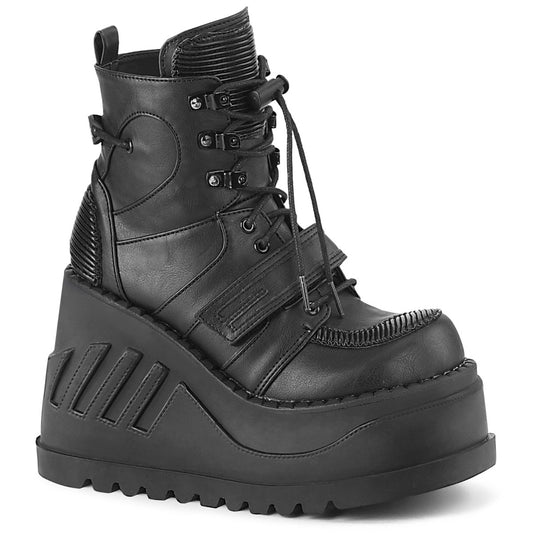 Demonia Cult Best Seller - "Stomp-13" Boots - Black Vegan Leather
