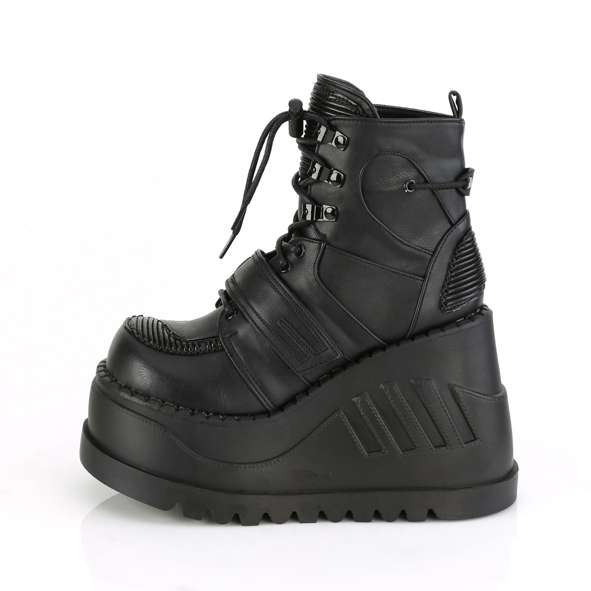 Demonia Cult Best Seller - "Stomp-13" Boots - Black Vegan Leather
