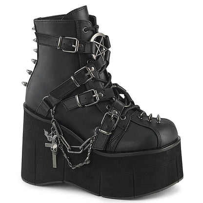 Demonia Cult Smart Buy - "Kera-68" Boots - Black Vegan Leather